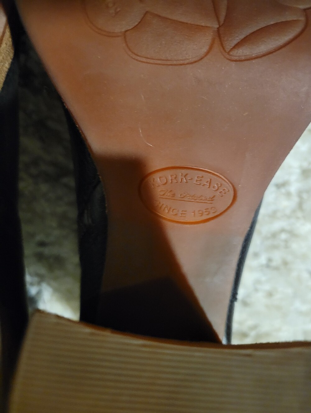 Korke -Ease Baylie Black Leather Platform Ankle Boots Size 7.5 - Picture 5 of 11